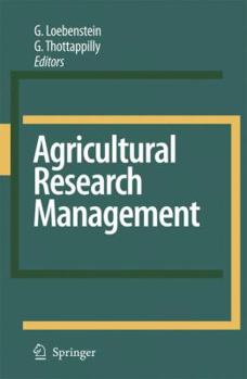 Hardcover Agricultural Research Management Book