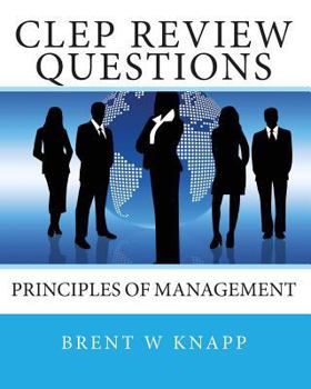 Paperback CLEP Review Questions - Principles of Management Book