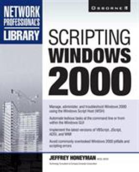 Paperback Scripting Windows 2000 Book