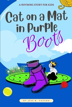 Paperback Cat On A Mat In Purple Boots Book