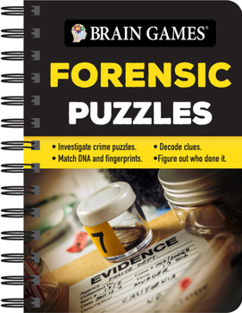 Brain Games Mini - Forensic Puzzles: Investigate Crime Puzzles - Match DNA and Fingerprints - Decode Clues - Figure Out Who Done It