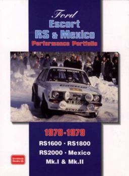Paperback Ford Escort RS & Mexico Performance Portfolio 1970-1979 Book