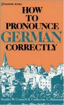 Audio Cassette How to Pronounce German Correctly [With Paperback] Book
