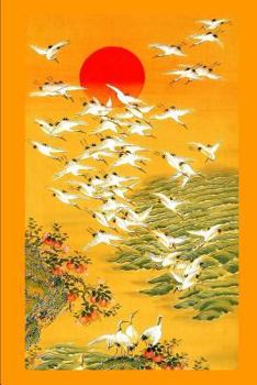 Paperback Japanese Cranes: 6 X 9 Blank Lined Journal Book