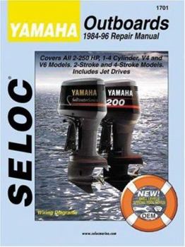 Paperback Yamaha Outboards 1984-96 Repair Manual Book