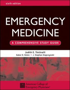 Hardcover Emergency Medicine: A Comprehensive Study Guide, Sixth Edition Book