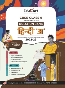Paperback Educart CBSE Class 9 HINDI A Question Bank Book for 2022-23 (Includes Chapter wise Theory & Practice Questions 2023) [Hindi] Book