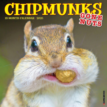 Calendar Chipmunks (Gone Nuts!) 2025 12 X 12 Wall Calendar Book