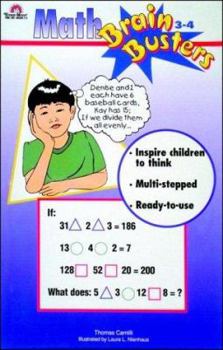 Paperback Math Brain Busters: Grades 3-4 Book