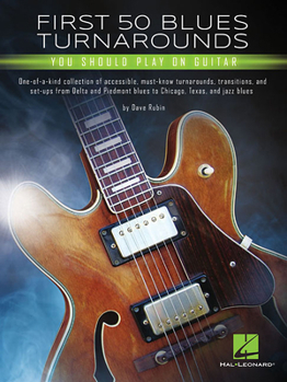 Paperback First 50 Blues Turnarounds You Should Play on Guitar Book