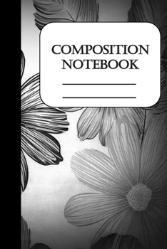 Paperback Composition Notebook: Stylish college ruled lined notebook, gray Book