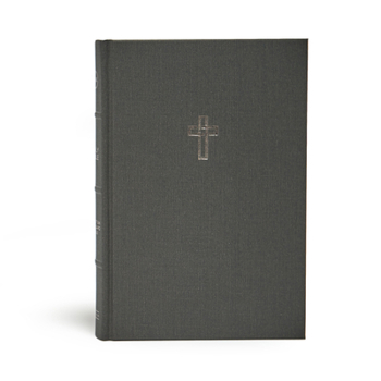 Hardcover CSB Large Print Ultrathin Reference Bible, Charcoal Cloth-Over- Board, Black Letter Ed [Large Print] Book