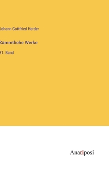 Hardcover Sämmtliche Werke: 31. Band [German] Book