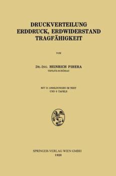 Paperback Druckverteilung Erddruck, Erdwiderstand Tragfähigkeit [German] Book
