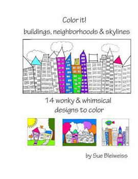 Paperback Color It! buildings, neighborhoods & skylines Book