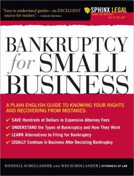 Paperback Bankruptcy for Small Business Book