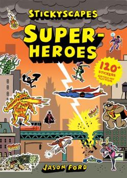 Misc. Stickyscapes Superheroes Book
