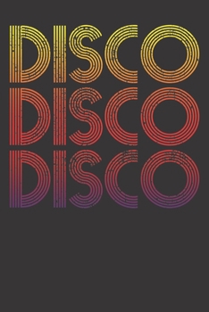 Paperback Notebook: Disco Shirt 70s 80s 90s Party Retro Dot Grid 6x9 120 Pages Book