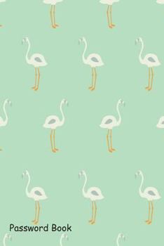 Paperback Password Book: Include Alphabetical Index with Flamingo Seamless Pattern on Mint Background Book
