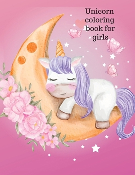 Paperback Unicorn coloring book for girls Book