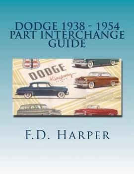 Paperback Dodge 1938 - 1954 Part Interchange Guide Book