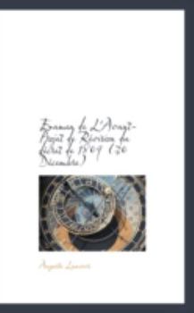 Paperback Examen de L'Avant-Projet de Revision Du Decret de 1809 Book