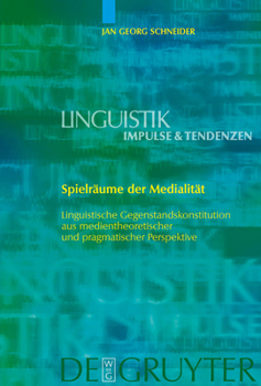 Hardcover Spielräume der Medialität [German] Book