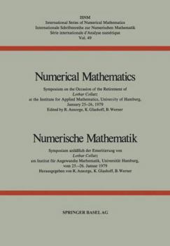 Paperback Numerical Mathematics / Numerische Mathematik: Symposium on the Occasion of the Retirement of Lothar Collatz at the Institute for Applied Mathematics, [German] Book