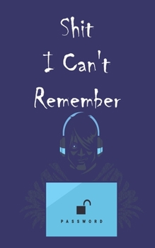 Paperback Shit I Can't Remember: Internet Address and internet password organizer, 51pages, 5*8 inches Book