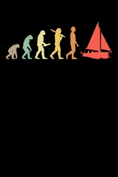 Sailor Notebook: Retro Sailing Evolution 6 x 9 Dotted Dot Grid Journal Gift For Sailors & Skippers (108 Pages)