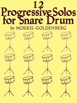 Paperback 12 Progressive Solos for Snare Drum Book