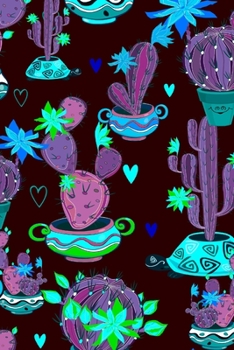 Paperback Cacti Journal: Blank Lined Page Softcover Notes Journal, College Ruled Composition Notebook Book