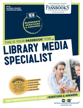Paperback Media Specialist - Library & Audio-Visual Svcs. (Library Media Specialist) (Nt-29): Passbooks Study Guide Volume 29 Book