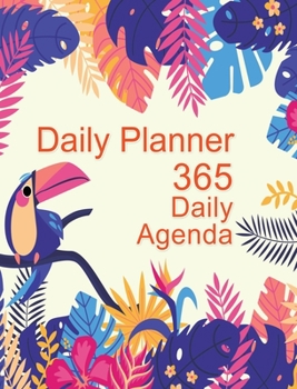 Hardcover Daily Planner 365 Daily Agenda: Undated 1 Year Daily Notebook, Undated Planner and Journal, Daily Planner Organizer Book