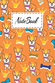 Notebook: Cute Corgi Cartoon themed Cover Design Notebook For Girls Boys Kids Teens For Taking notes & Ideas - Perfect gifts Journal For Corgi butt Lovers & Dog Owners.