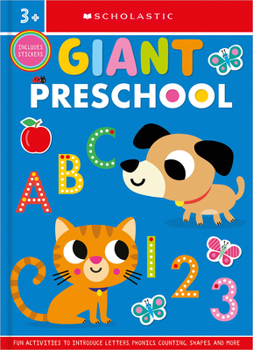 Paperback Giant Preschool Workbook: Scholastic Early Learners (Workbook) Book