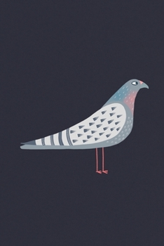 Notes: A Blank Squared Paper Journal with Quirky Pigeon Cover Art