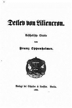 Paperback Detlev von Liliencron, Aesthetische Studie [German] Book