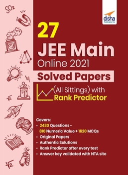 Paperback 27 JEE Main Online 2021 Solved Papers (All sittings) with Rank Predictor Book