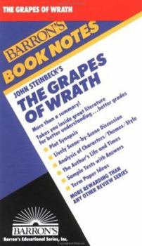 Paperback Barron's John Steinbeck's the Grapes of Wrath Book