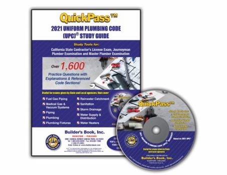 Perfect Paperback Uniform Plumbing Code 2021 QuickPass Study Guide Book