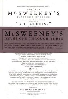 McSweeney's Issues One Through Three (Mcsweeney's) - Book  of the McSweeney's Quarterly Concern