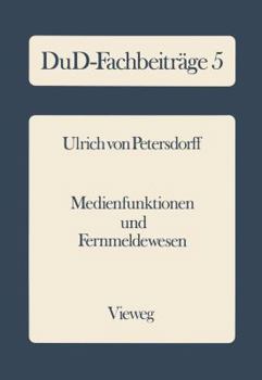 Paperback Medienfunktionen Und Fernmeldewesen [German] Book