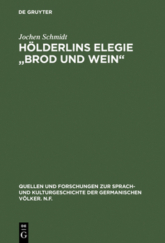 Hardcover Hölderlins Elegie "Brod und Wein" [German] Book