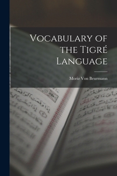 Paperback Vocabulary of the Tigré Language Book