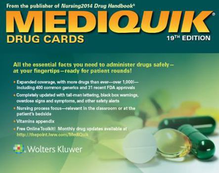 Paperback MediQuik Drug Cards Book