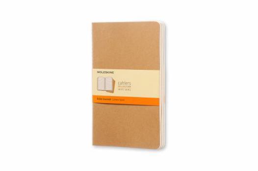 Paperback Moleskine Cahier Journal (Set of 3), Large, Ruled, Kraft Brown, Soft Cover (5 X 8.25): Set of 3 Ruled Journals Book