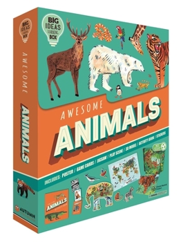 Misc. Awesome Animals-Big Ideas Learning Box-Explore the Amazing Animal Kingdom: Kit Includes Poster; Jigsaw; Game Cards and Much More! Book