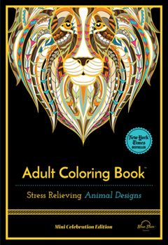 Paperback Stress Relieving Animal Designs: Adult Coloring Book