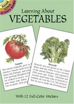 Paperback Learning about Vegetables [With 12 Full-Color Stickers on 2 Plates] Book